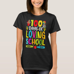 T-shirt 100 Jours D'Amour École Mignonne 100E Jour D'École