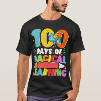 T-shirt 100 jours d'apprentissage magique 100 jours 100 jo