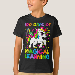 T-shirt 100 jours d'apprentissage magique 100e jour d'écol