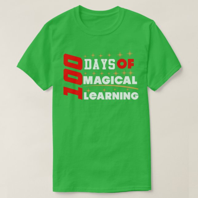 T-shirt 100 jours d'apprentissage magique 5 (Design devant)