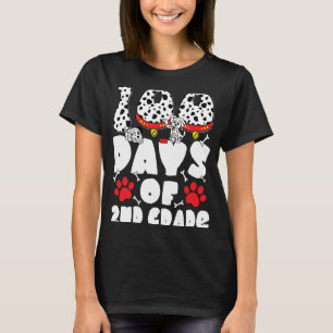 T-shirt 100 Jours de 2e année Dalmatien Chien Enfants 100 