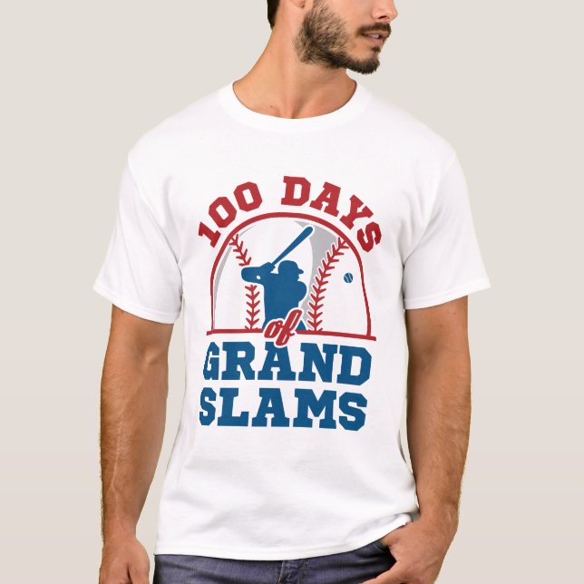 T-shirt 100 jours de baseball des Grands Slams (Devant)