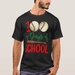 T-shirt 100 Jours De Baseball Scolaire 100E Jour De L'Écol