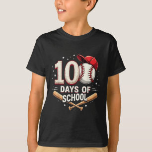 T-shirt 100 Jours De Baseball Scolaire 100E Jour D'École