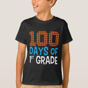T-shirt 100 jours de basketball de première année Sport 10
