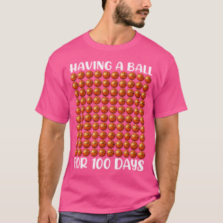 T-shirt 100 Jours De Basketball Scolaire 100E Jour 100 Jou