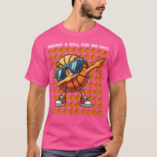 T-shirt 100 Jours De Basketball Scolaire Enfants 100E Jour