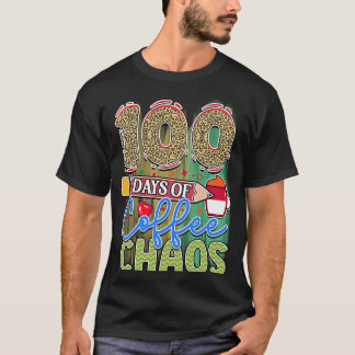 T-shirt 100 Jours De Café & Chaos 100E Jour De L'École Te