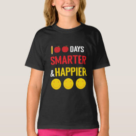 T-shirt 100 Jours de célébration de l'école Smarter Happie