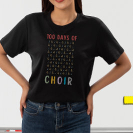 T-shirt 100 jours de chorale 100e jour de l'école Enseigna