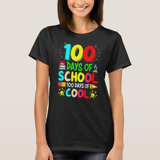 T-shirt 100 Jours De Cool 100E Jour D'Élèves Scolaires Gar (Devant)