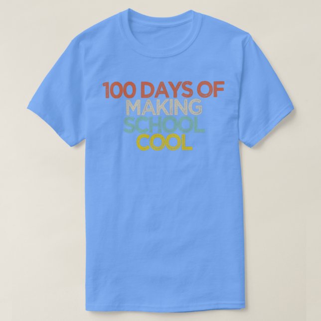 T-shirt 100 Jours De Cool À L'École 2 (Design devant)
