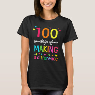 T-shirt 100 Jours De Faire La Différence Joyeux 100E Jour
