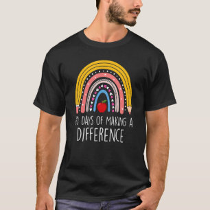 T-shirt 100 jours de faire une différence Arc-en-ciel 100e