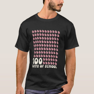 T-shirt 100 Jours de filles de l'école Coquette Bow 100e J