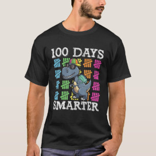 T-shirt 100 Jours De Garçons Scolaires, T Rex Smarter Kids
