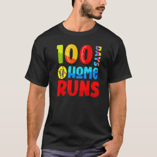 T-shirt 100 Jours de Home Runs Baseball School 100e Jour d