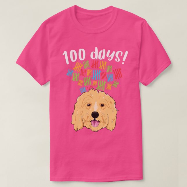 T-shirt 100 Jours de l'école Costume garçon fille chien Do (Design devant)