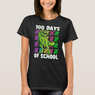 T-shirt 100 Jours de l'école Dino Dinosaur rex 100 Jours S