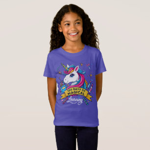 T-Shirt 100 Jours de l'école Magique Apprentissage mignon 