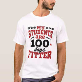T-shirt 100 Jours de l'école PE Enseignant 100 Jours Fitte
