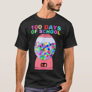 T-shirt 100 Jours De Machine À Gumball Scolaire Pour Enfan