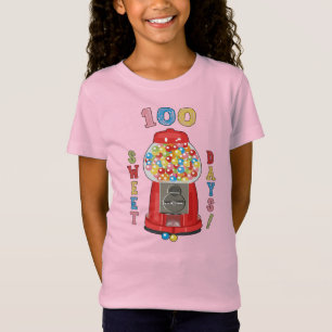 T-Shirt 100 Jours de machine de gumball scolaire  