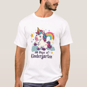 T-shirt 100 Jours de maternelle Magical Learning Unicorn