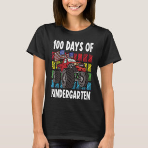 T-shirt 100 Jours De Maternelle Mosnter Truck American Fl