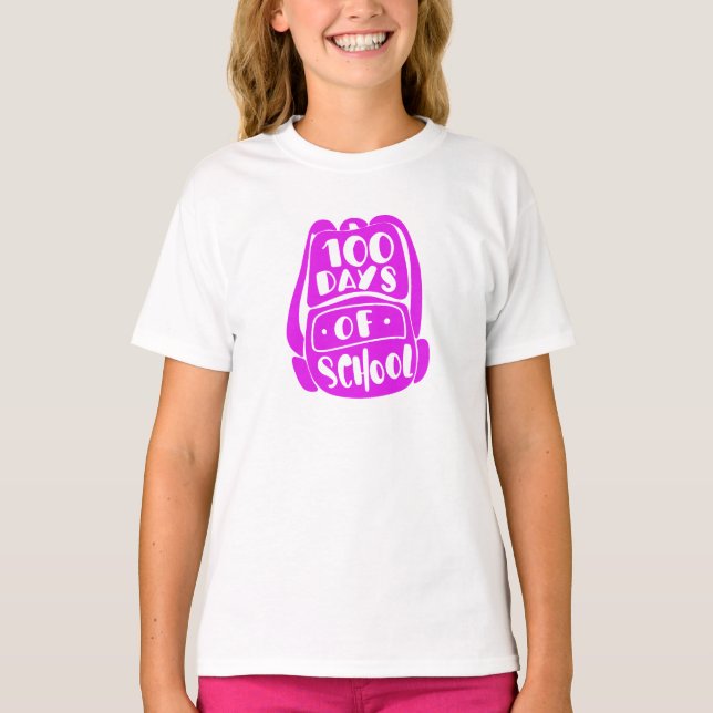 T-shirt 100 jours d'école (Devant)