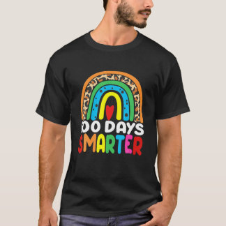 T-shirt 100 Jours D'École 100 Jours Coeur Plus Intelligent