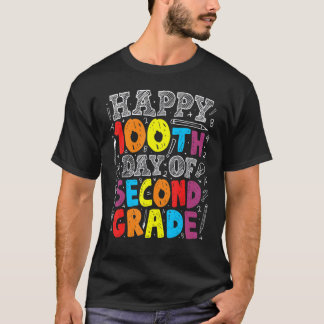 T-shirt 100 jours d'école 100e jour de la 2e année d'ensei