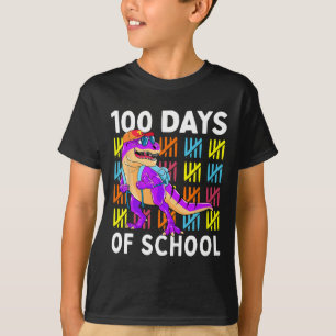 T-shirt 100 Jours D'École 100E Jour Dino