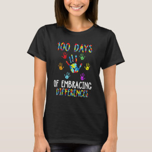 T-shirt 100 Jours D'école Acceptation des Différences TSA
