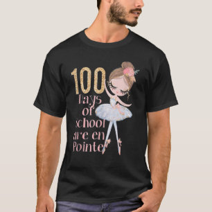 T-shirt 100 Jours d'école Ballerina Danseuse tenue filles 