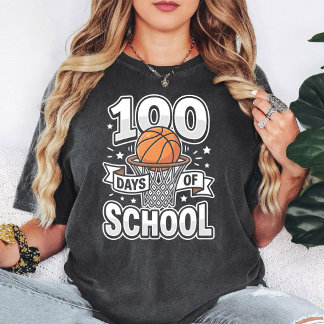 T-shirt 100 Jours D'École Basketball