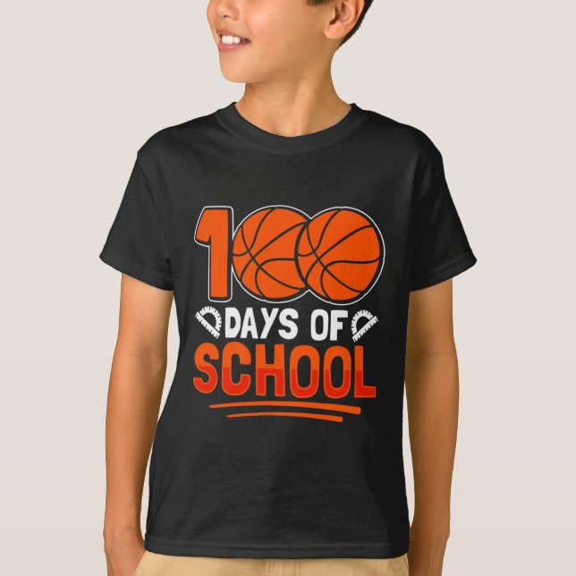 T-shirt 100 Jours D'École Bysketbyll Pour Les Étudiants En (Devant)