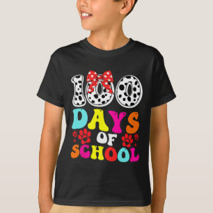 T-shirt 100 Jours D'École Chien Dalmatien 100 Jours Plus I
