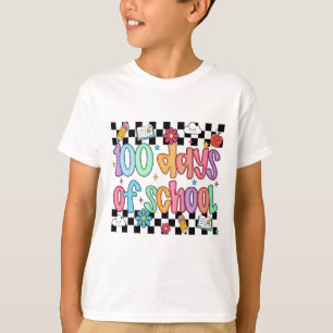T-shirt 100 jours d'école Classe colorée mignonne