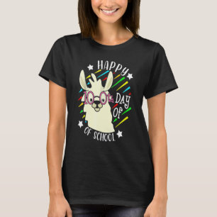 T-shirt 100 Jours D'école Drôle Alpaga Lama 100ème Jour Te