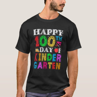 T-shirt 100 jours d'école Enseignant plus intelligent 100e