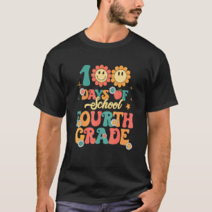 T-shirt 100 jours d'école enseignants femmes filles heureu