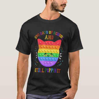 T-shirt 100 jours d'école et toujours en forme Chat du 100