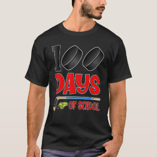 T-shirt 100 Jours d'École Hockey Élève Enfants Enseignant