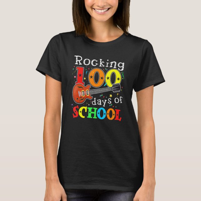 T-shirt 100 Jours D'École Joyeux 100E Jour De Scho (Devant)