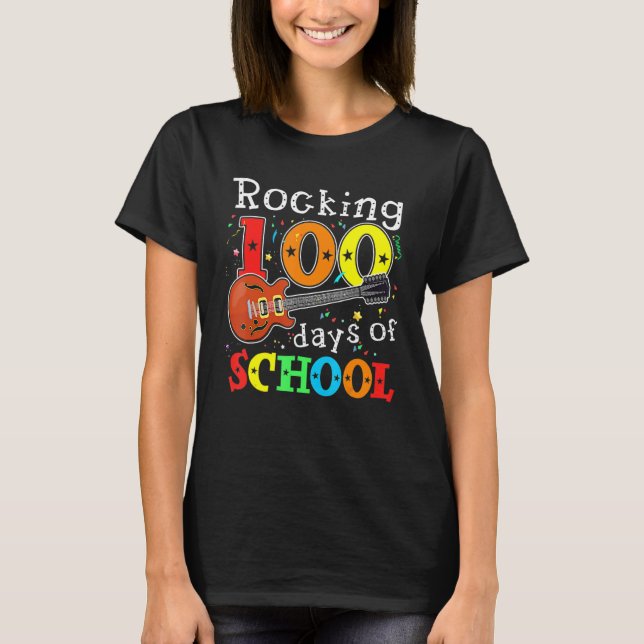 T-shirt 100 Jours D'École Joyeux 100E Jour De Scho (Devant)