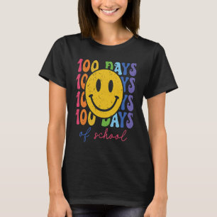 T-shirt 100 Jours d'école Joyeux visage souriant 1