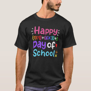 T-shirt 100 Jours D'école Math Enseignant Élève