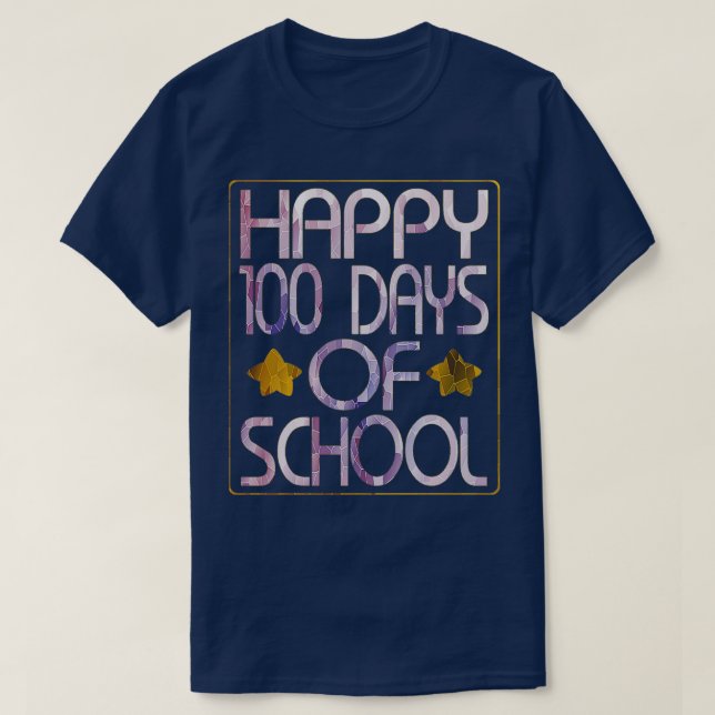 T-shirt 100 Jours d'école merch pour les enseignants Cadea (Design devant)