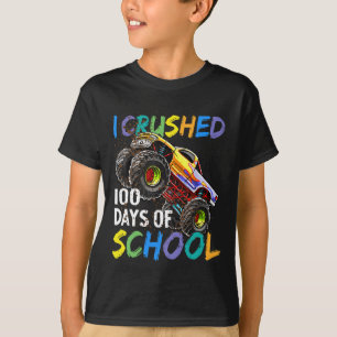 T-shirt 100 Jours D'École Monster Camion Enfants Garçons
